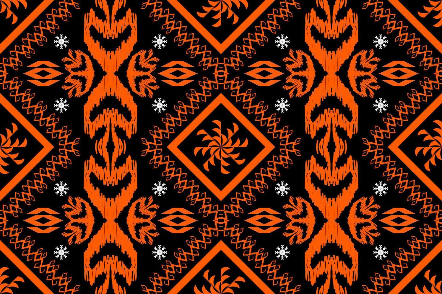 motif d'art traditionnel oriental ethnique géométrique.figure style de broderie tribale.design pour l'origine ethnique, papier peint, vêtements, emballage, tissu, élément, sarong, illustration vectorielle. vecteur