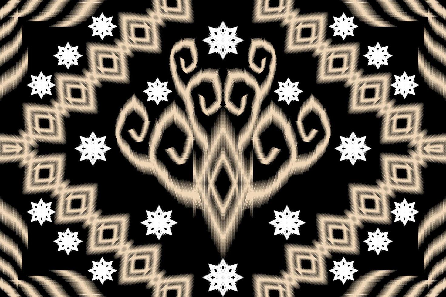 motif d'art traditionnel oriental ethnique géométrique.figure style de broderie tribale.design pour l'origine ethnique, papier peint, vêtements, emballage, tissu, élément, sarong, illustration vectorielle. vecteur