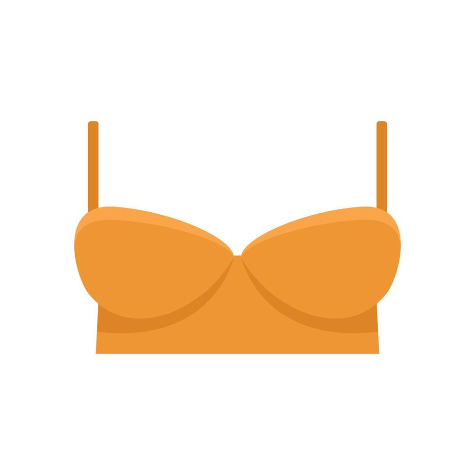 soutien-gorge sexy icône plat vecteur isolé