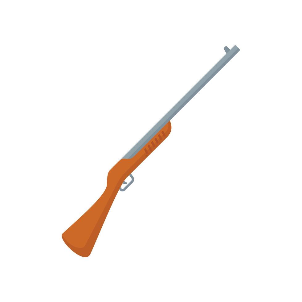 icône de fusil de chasse safari vecteur isolé plat