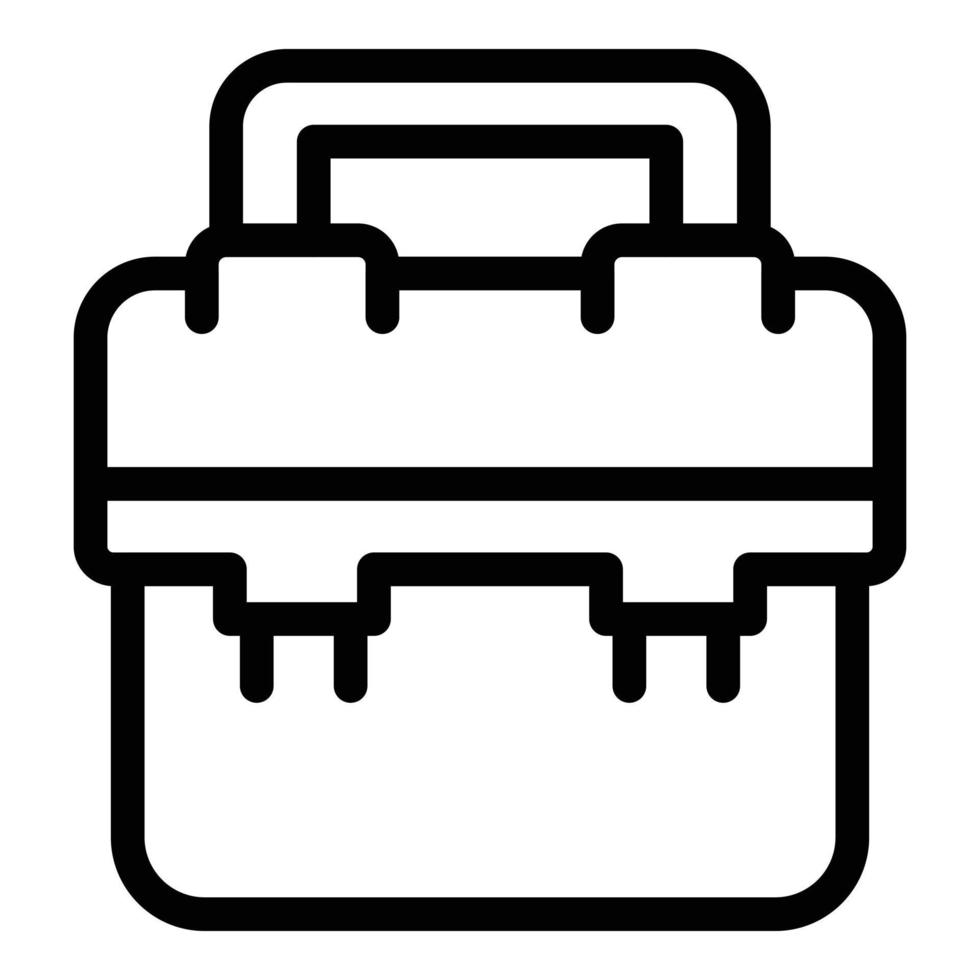 vecteur de contour d'icône d'outil de menuiserie. mallette