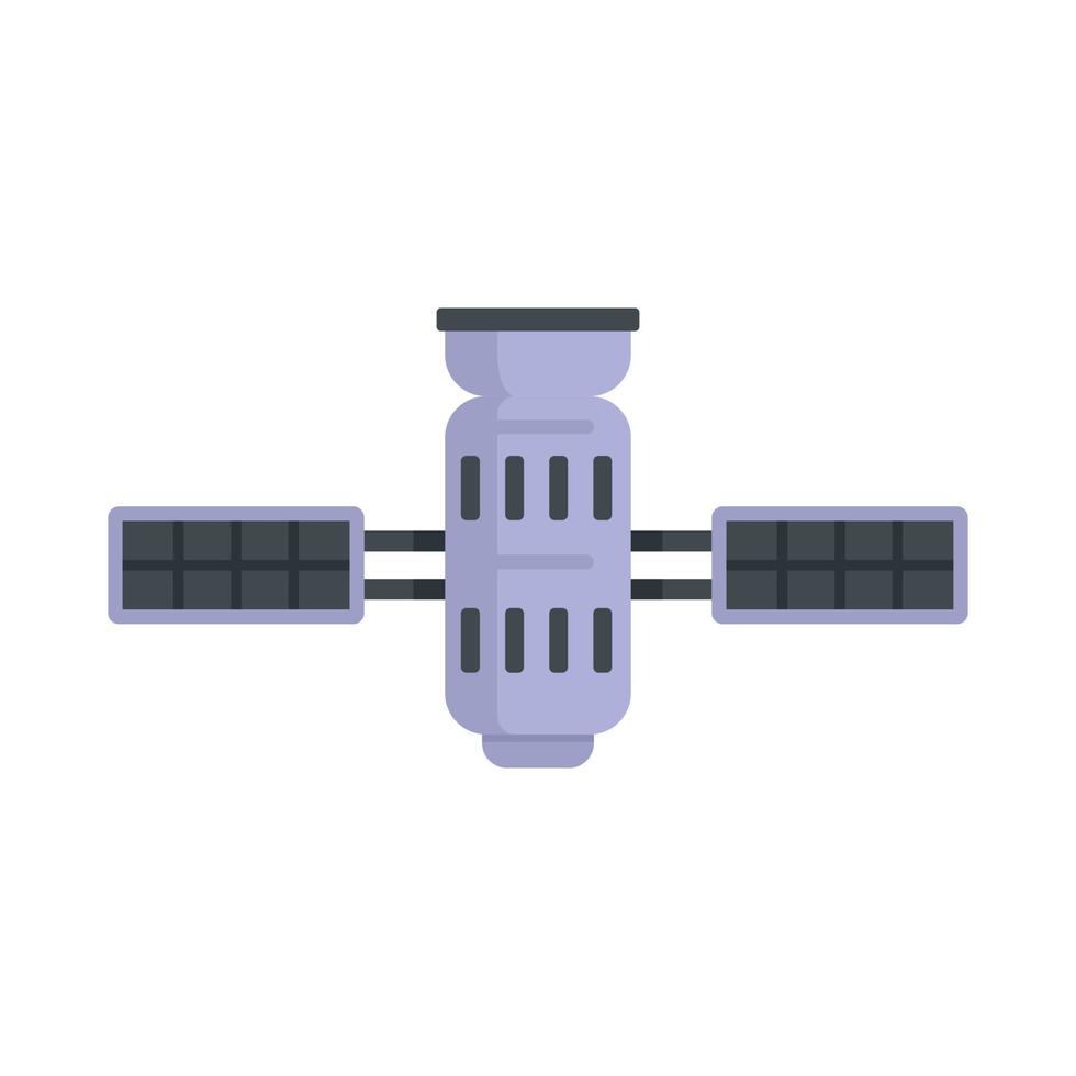 icône satellite science vecteur isolé plat