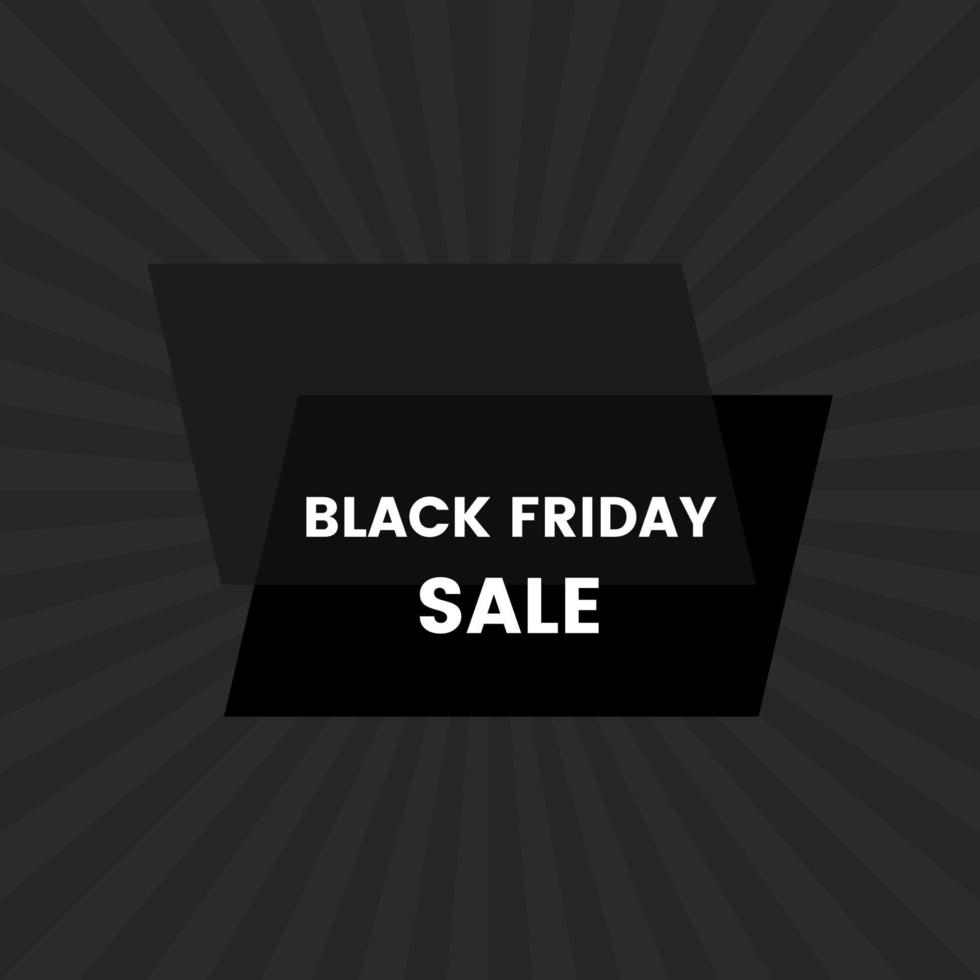 bannière de vente vendredi noir sur fond noir. illustration vectorielle. vecteur