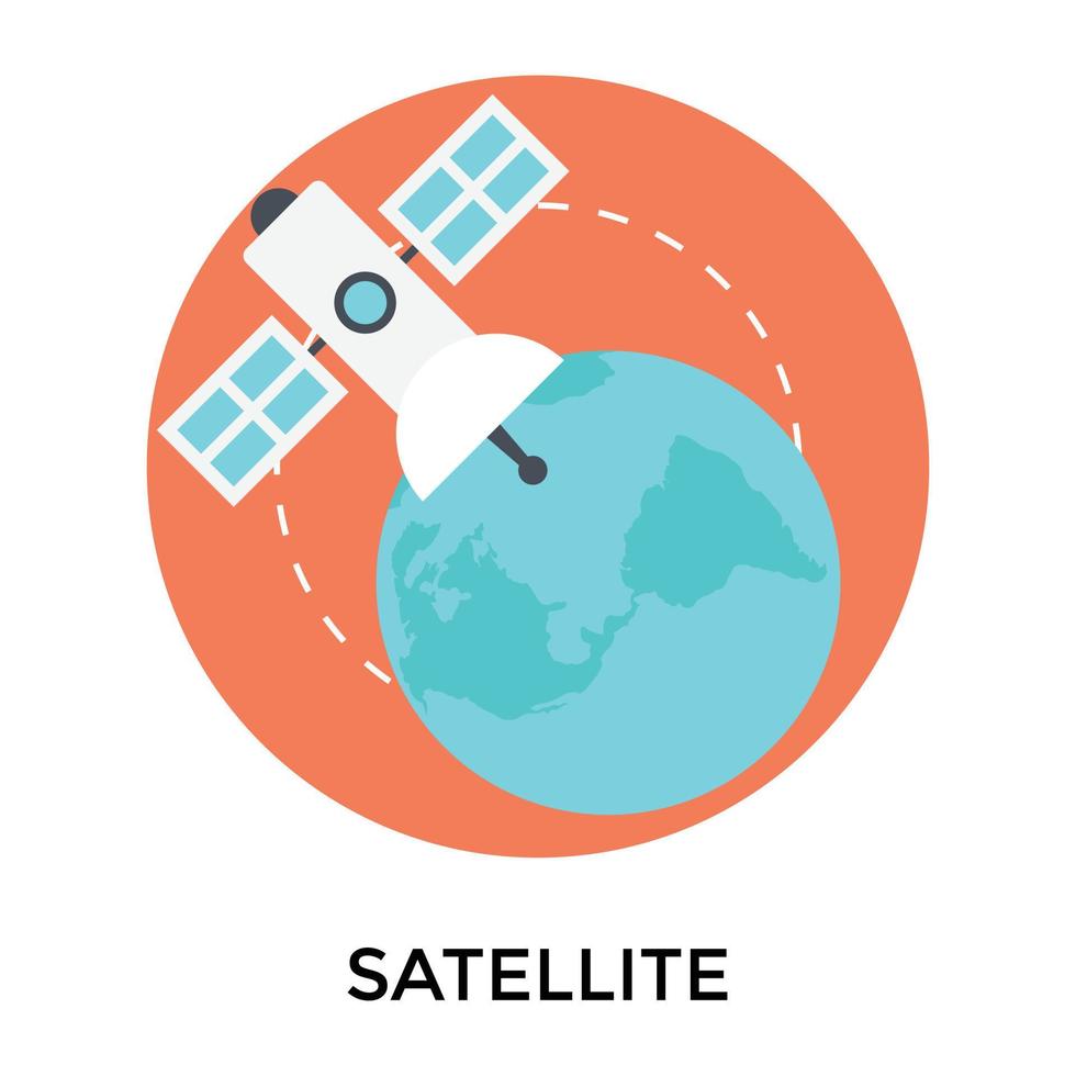 satellite mondial de navigation vecteur