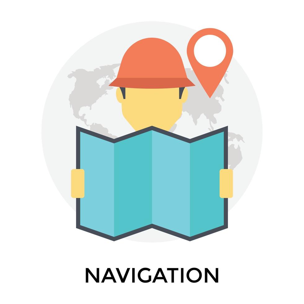 services de navigation de construction vecteur