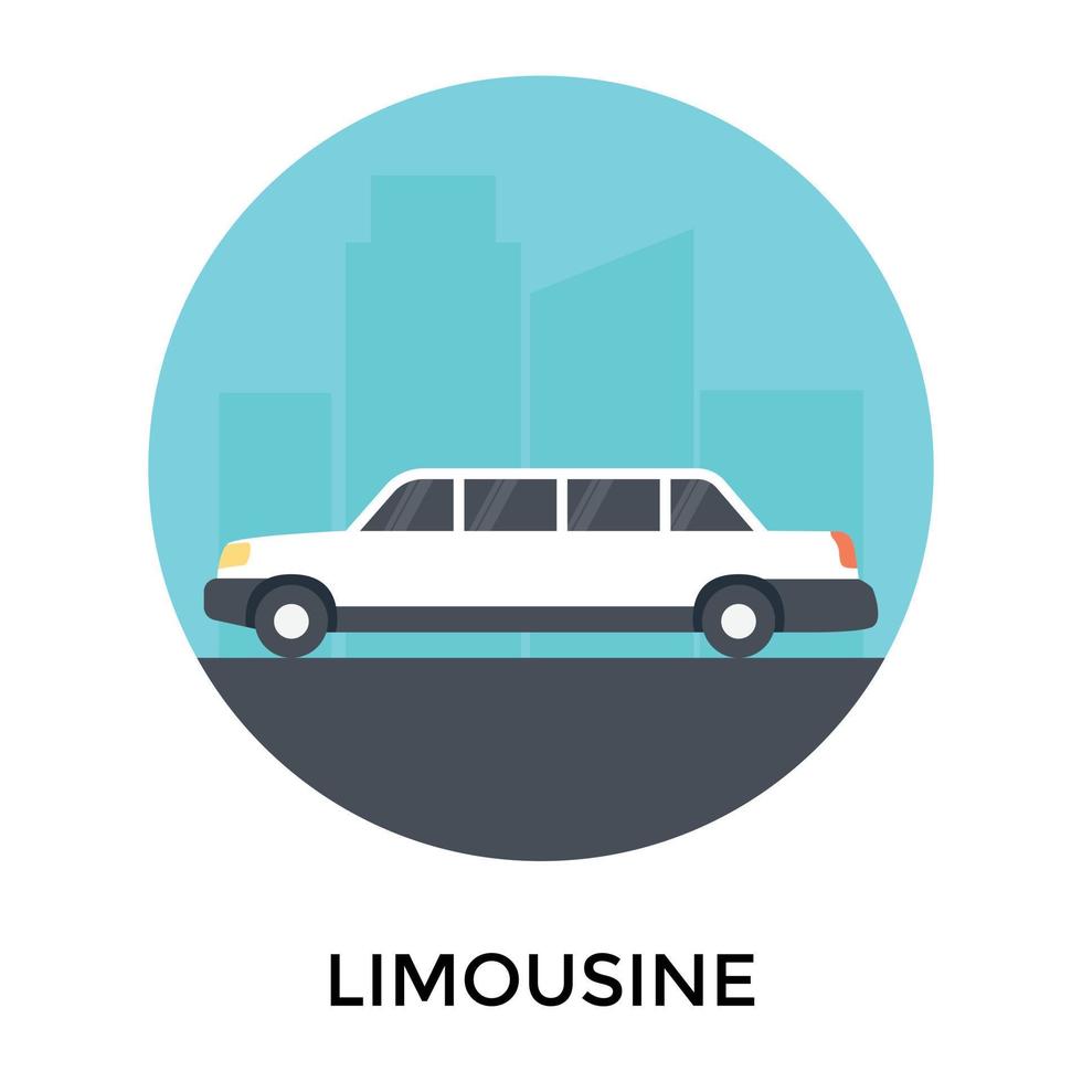 concepts de limousine à la mode vecteur