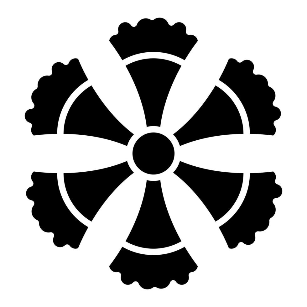 icône de glyphe de dianthus frangé vecteur