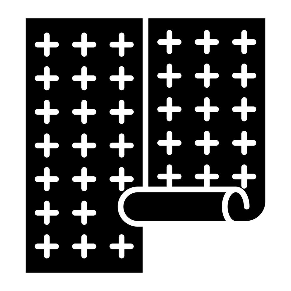 icône de glyphe de papier peint vecteur