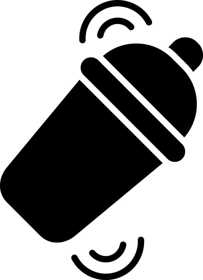 icône de glyphe de shaker à cocktail vecteur