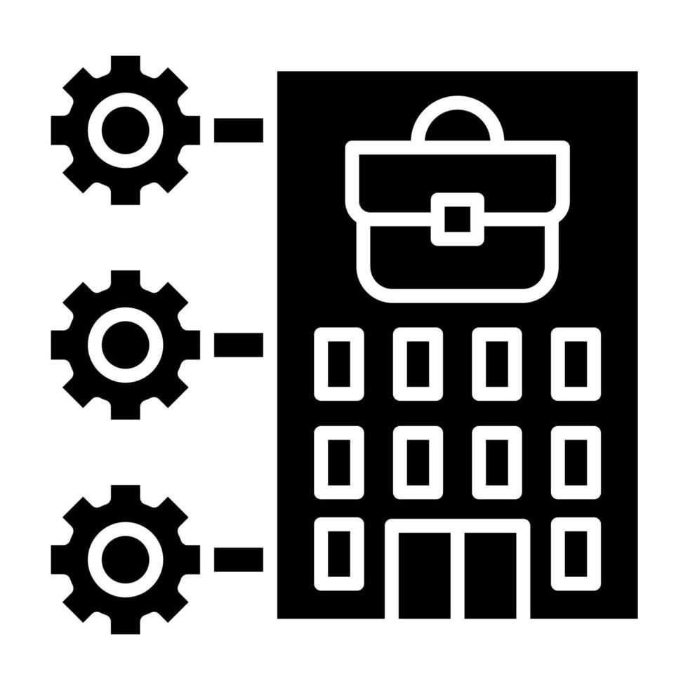 icône de glyphe d'éthique des affaires vecteur