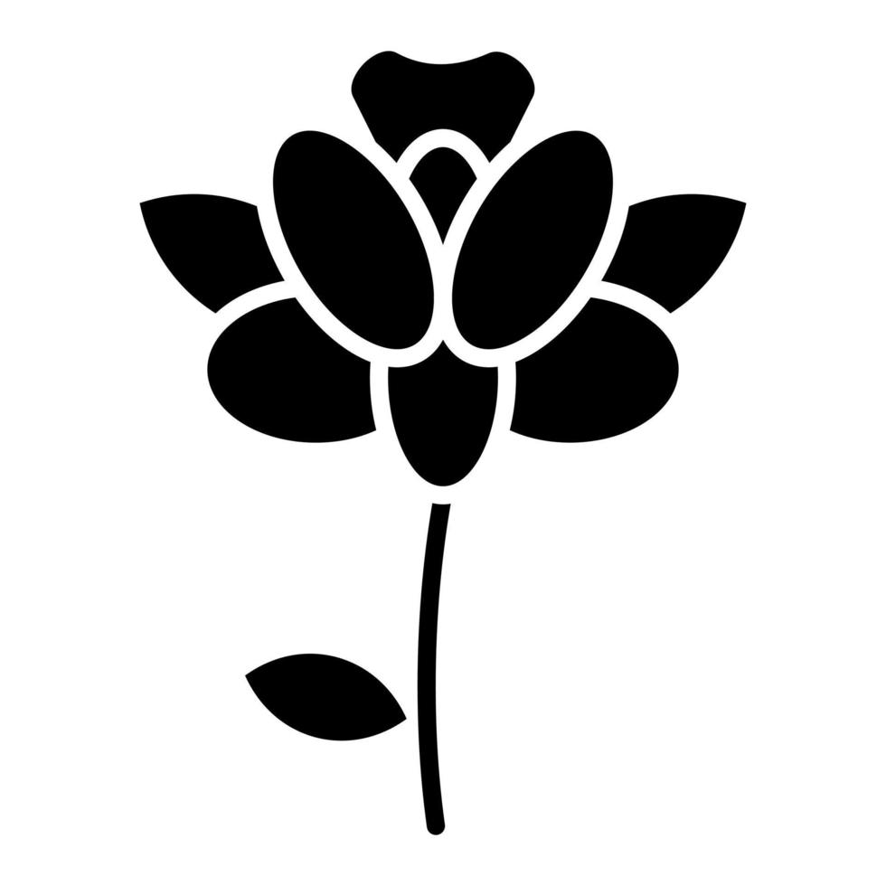 icône de glyphe d'iris vecteur