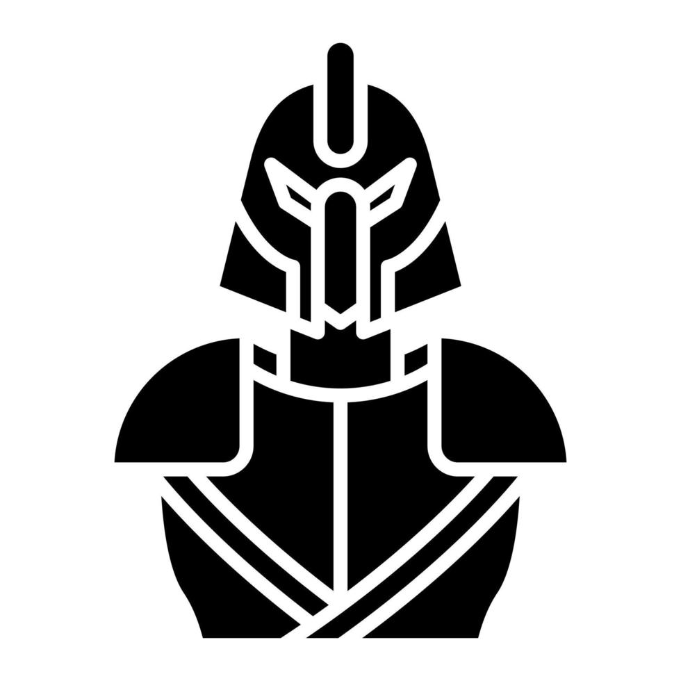 icône de glyphe de personnage de jeu vecteur