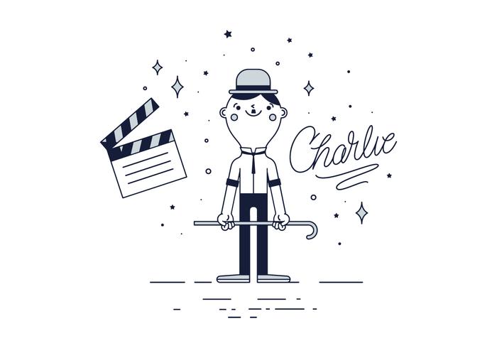 Vecteur gratuit Charlie Chaplin