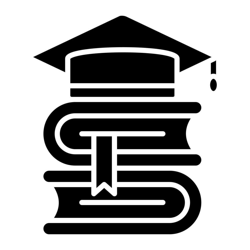 icône de glyphe d'éducation vecteur