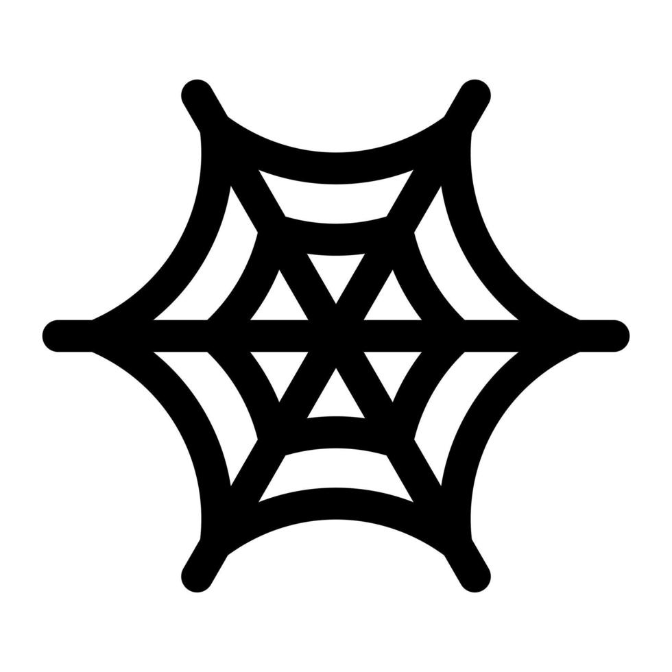 icône de glyphe de toile d'araignée vecteur