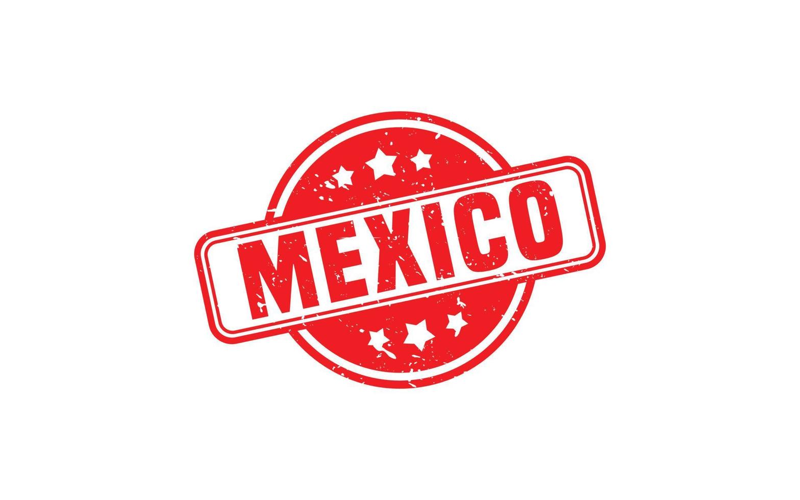 timbre mexique en caoutchouc avec style grunge sur fond blanc vecteur