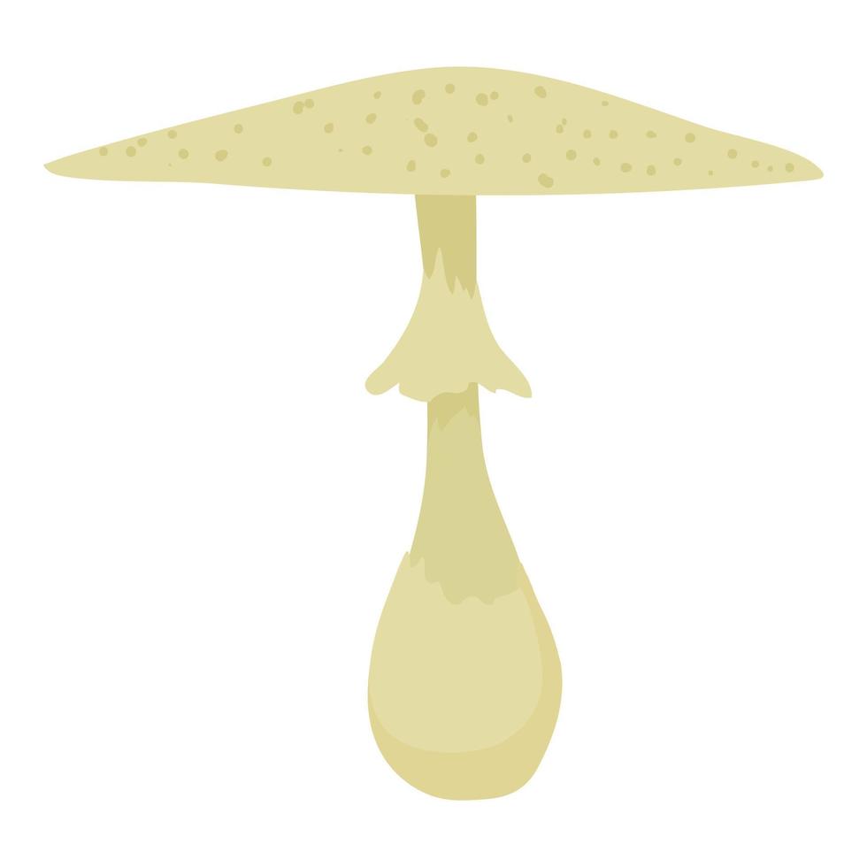 icône de macrolepiota procera, style dessin animé vecteur