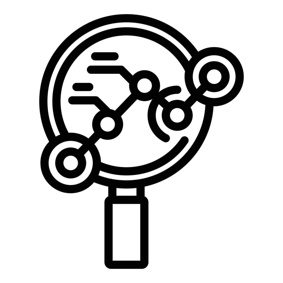 vecteur de contour d'icône de loupe de référence. meilleur chef