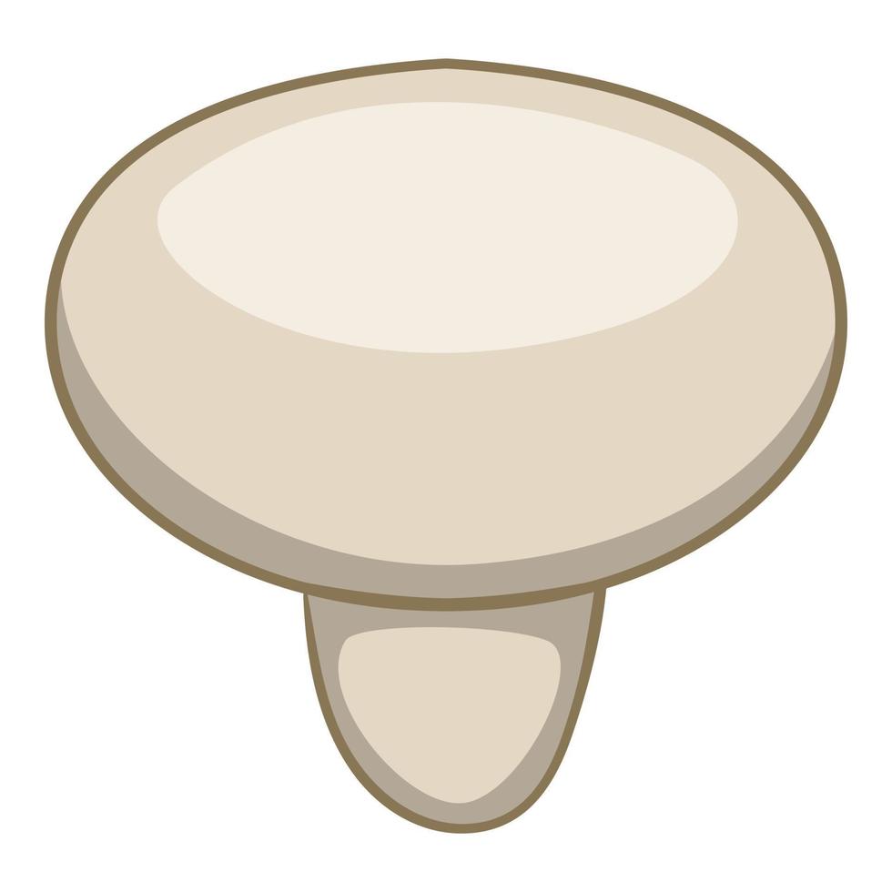 icône de champignon agaricus, style cartoon vecteur