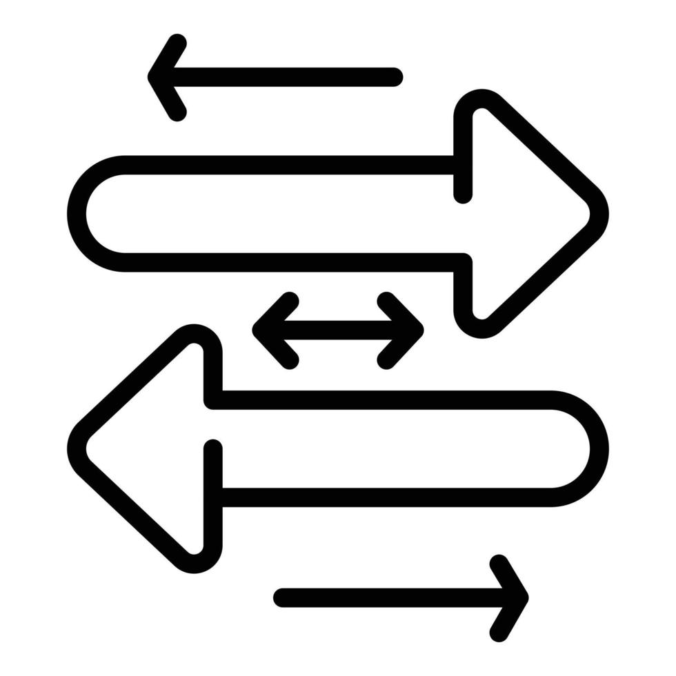 vecteur de contour d'icône de compétences d'adaptation. psychologie du stress