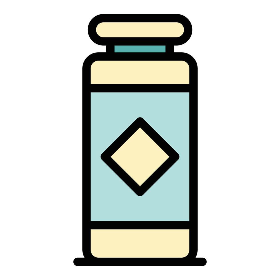 vecteur de contour de couleur d'icône de pot d'épices