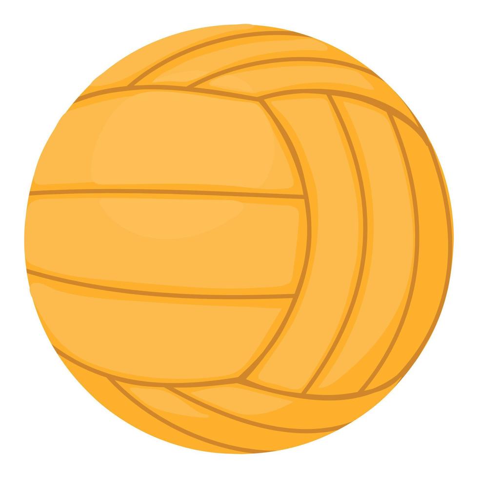 icône de ballon de volley-ball, style cartoon vecteur