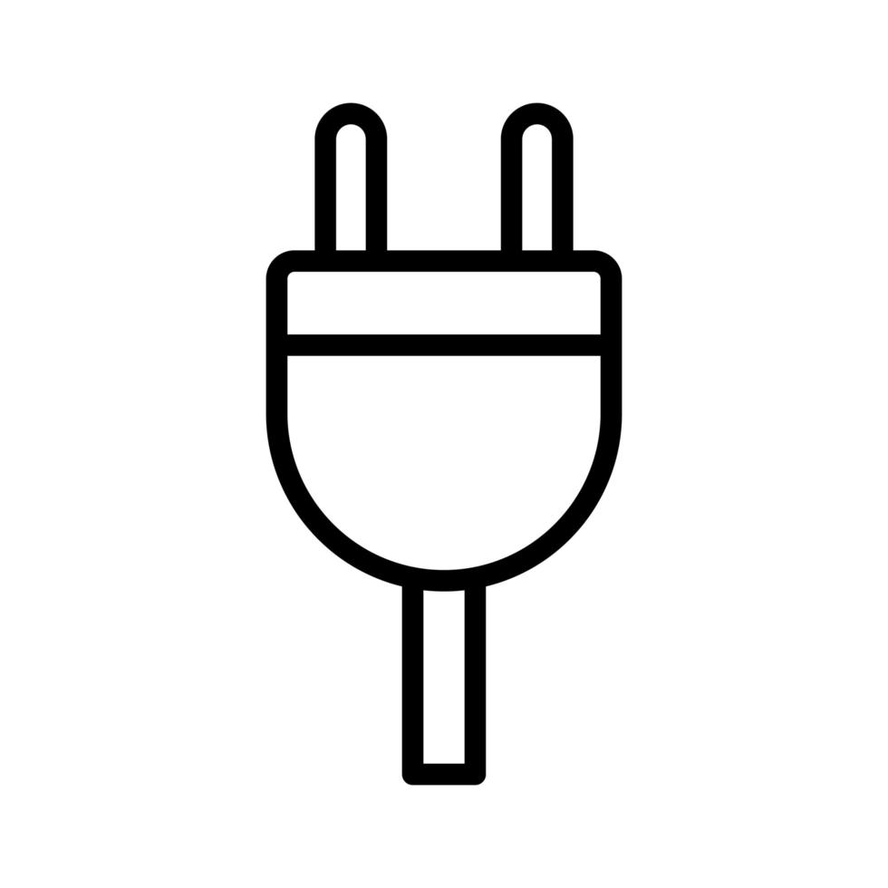 icône de prise de courant vecteur