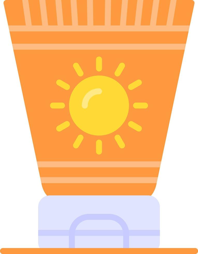 conception d'icône créative de crème solaire vecteur