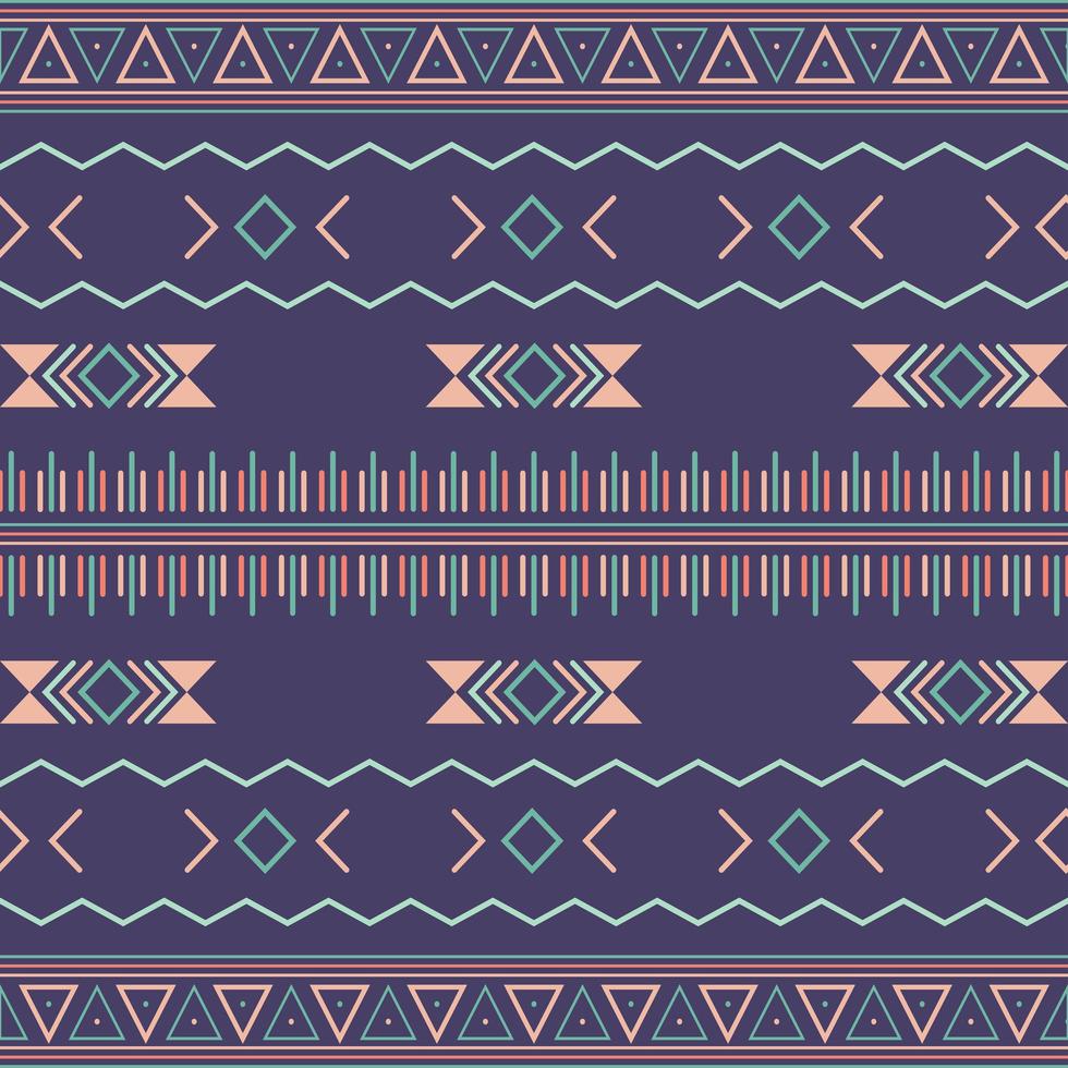 modèle sans couture tribal aztèque avec éléments géométriques vecteur