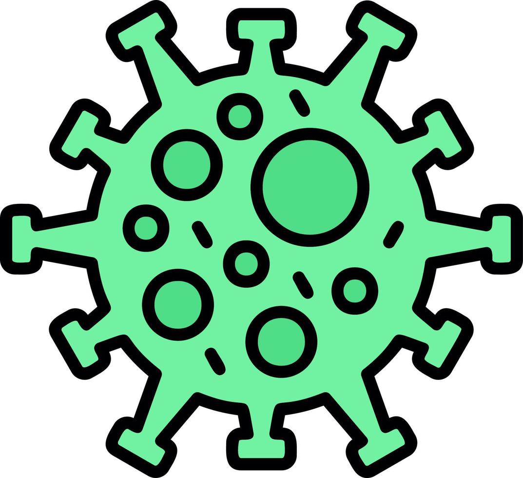 conception d'icône créative de virus vecteur