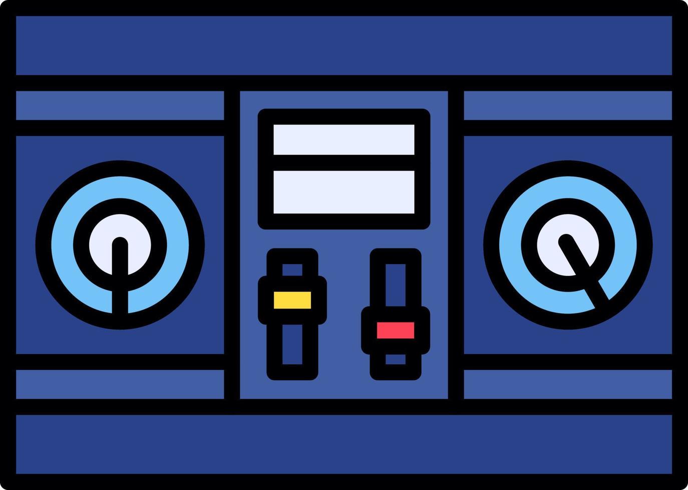 conception d'icône créative de mélangeur dj vecteur