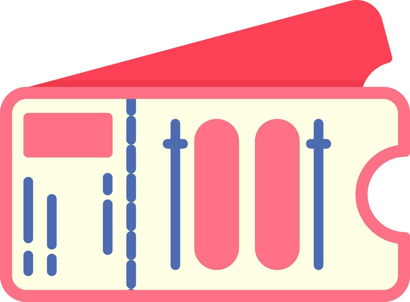 conception d'icône créative de billet vecteur