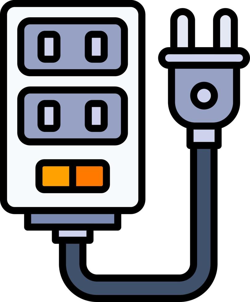 conception d'icône créative de multiprise vecteur