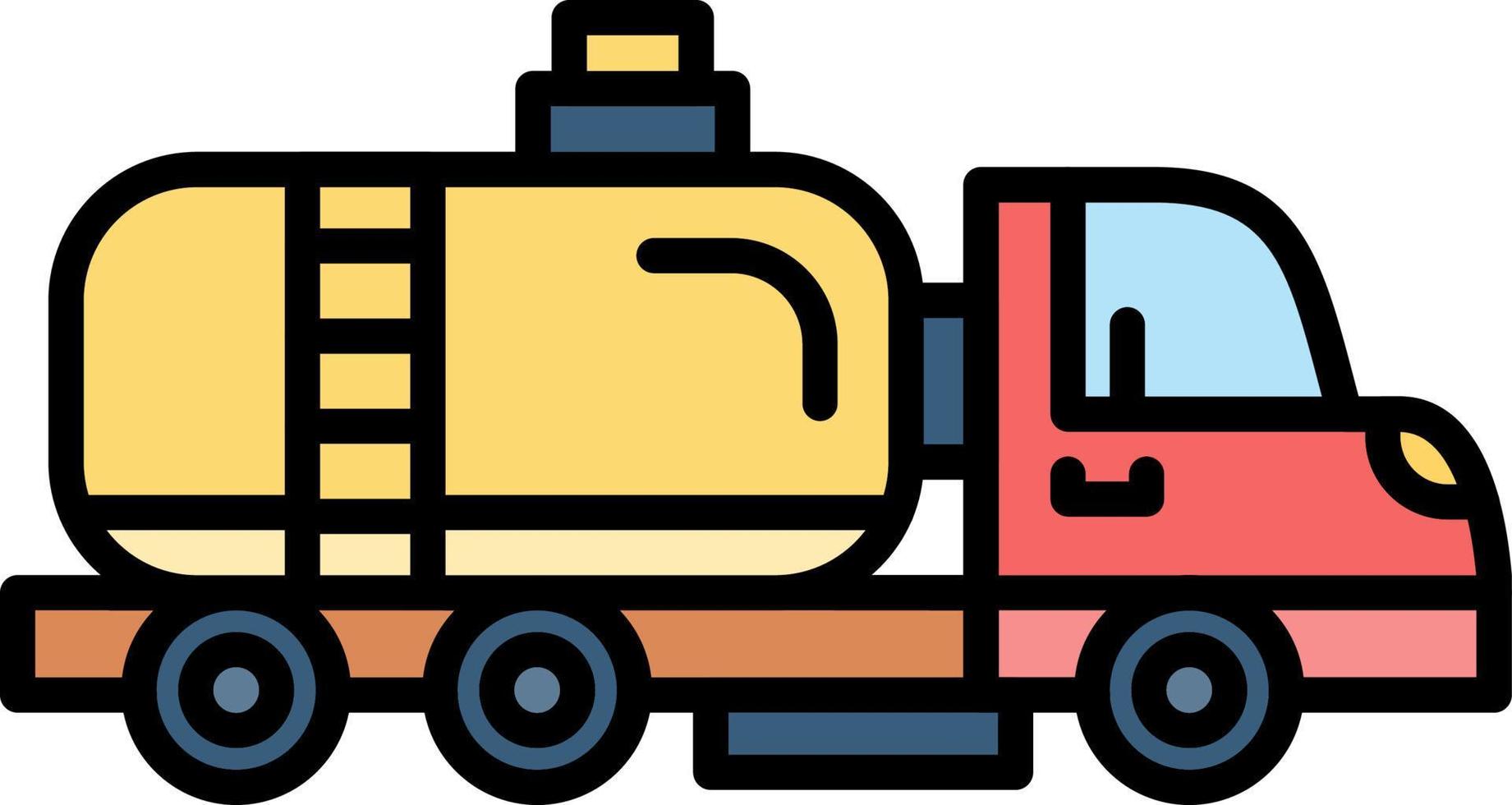 conception d'icône créative de camion-citerne vecteur