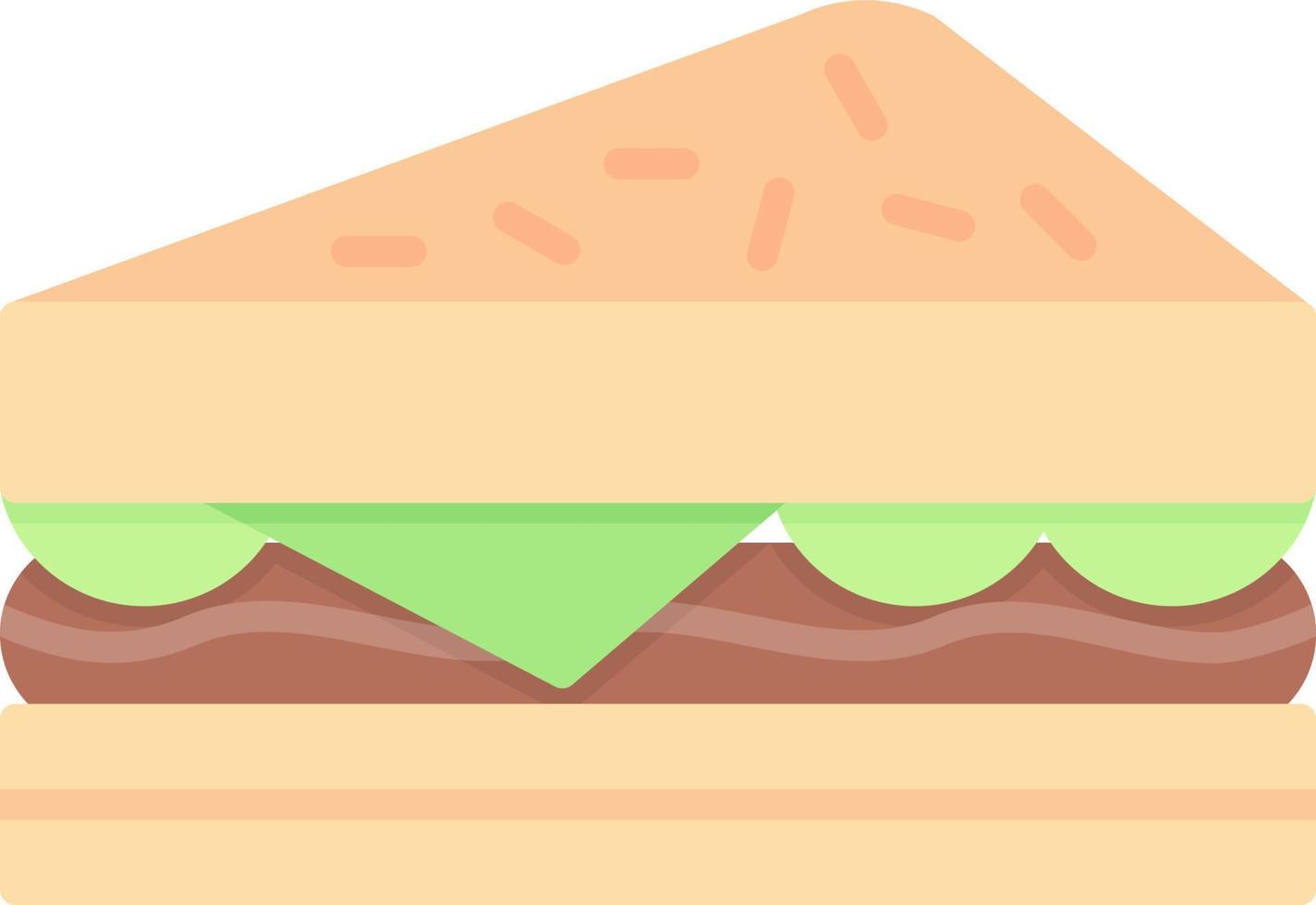 conception d'icône créative sandwich vecteur