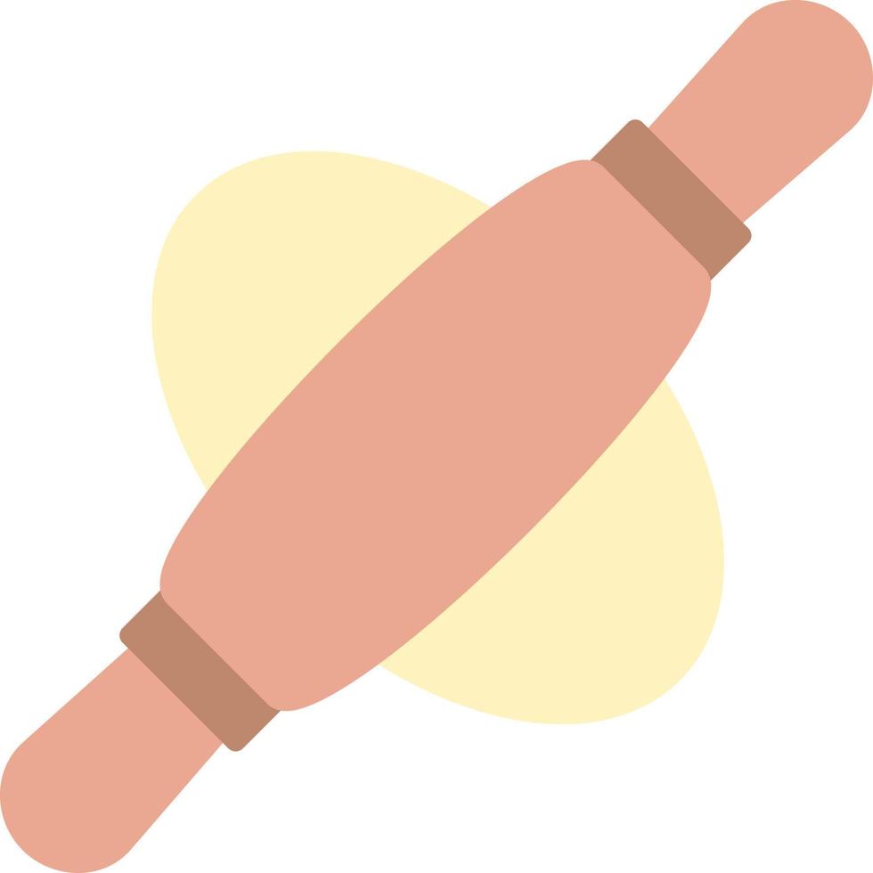 conception d'icône créative de rouleau à pâtisserie vecteur