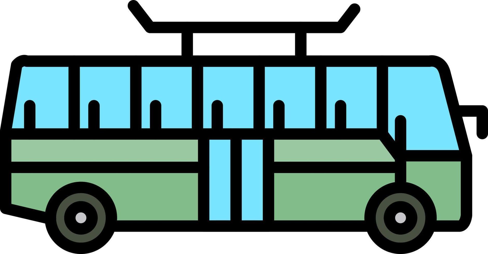 conception d'icône créative de bus vecteur