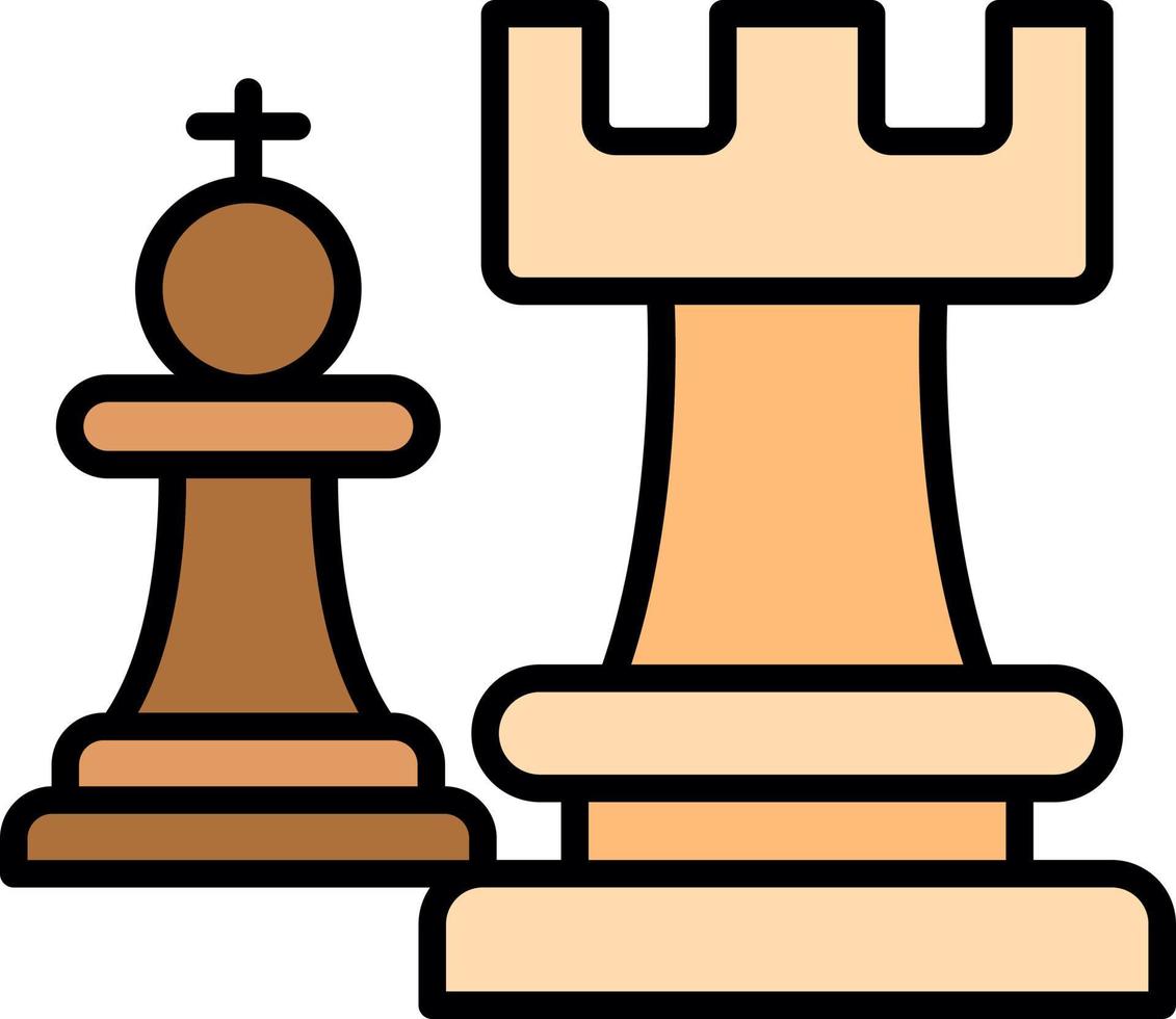 conception d'icône créative de pièce d'échecs vecteur