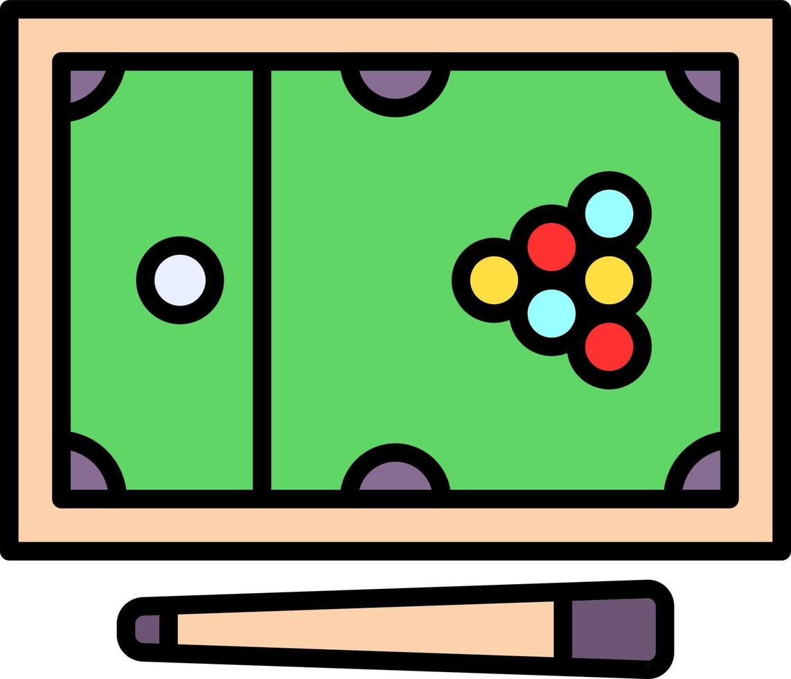 conception d'icône créative de billard vecteur