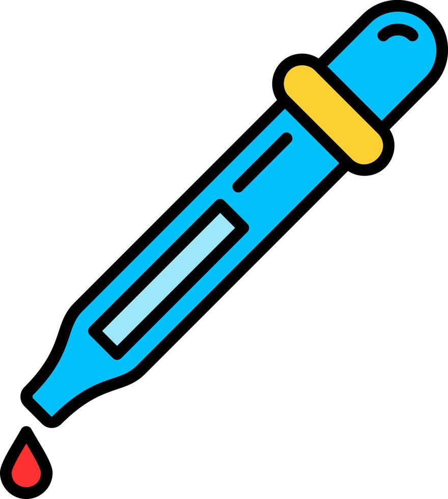 conception d'icône créative de pipette vecteur