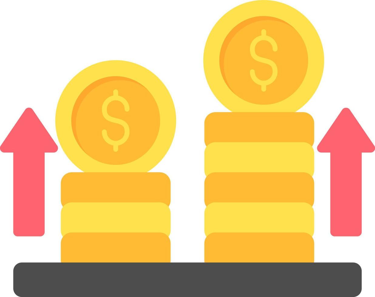 conception d'icône créative de profit vecteur