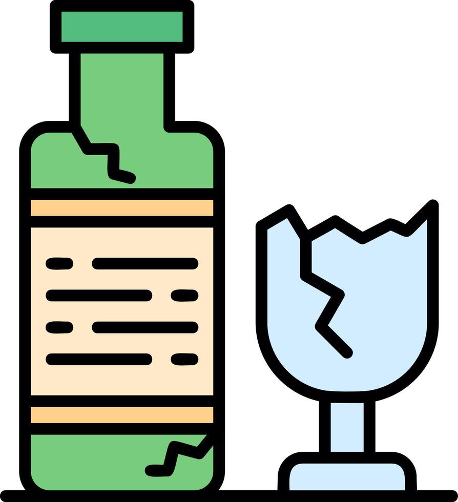 conception d'icône créative de bouteille en verre vecteur