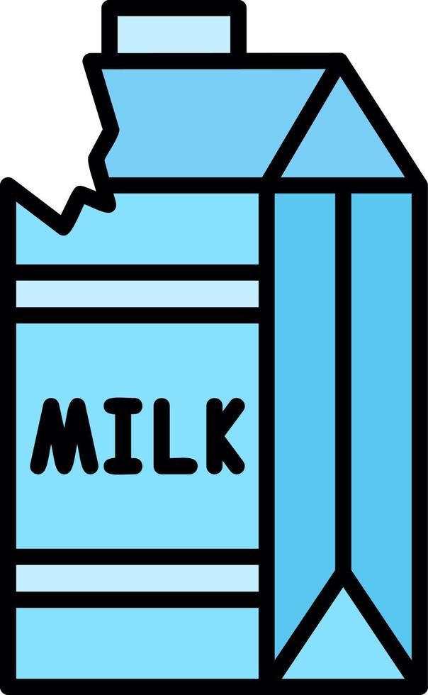 conception d'icône créative de carton de lait vecteur