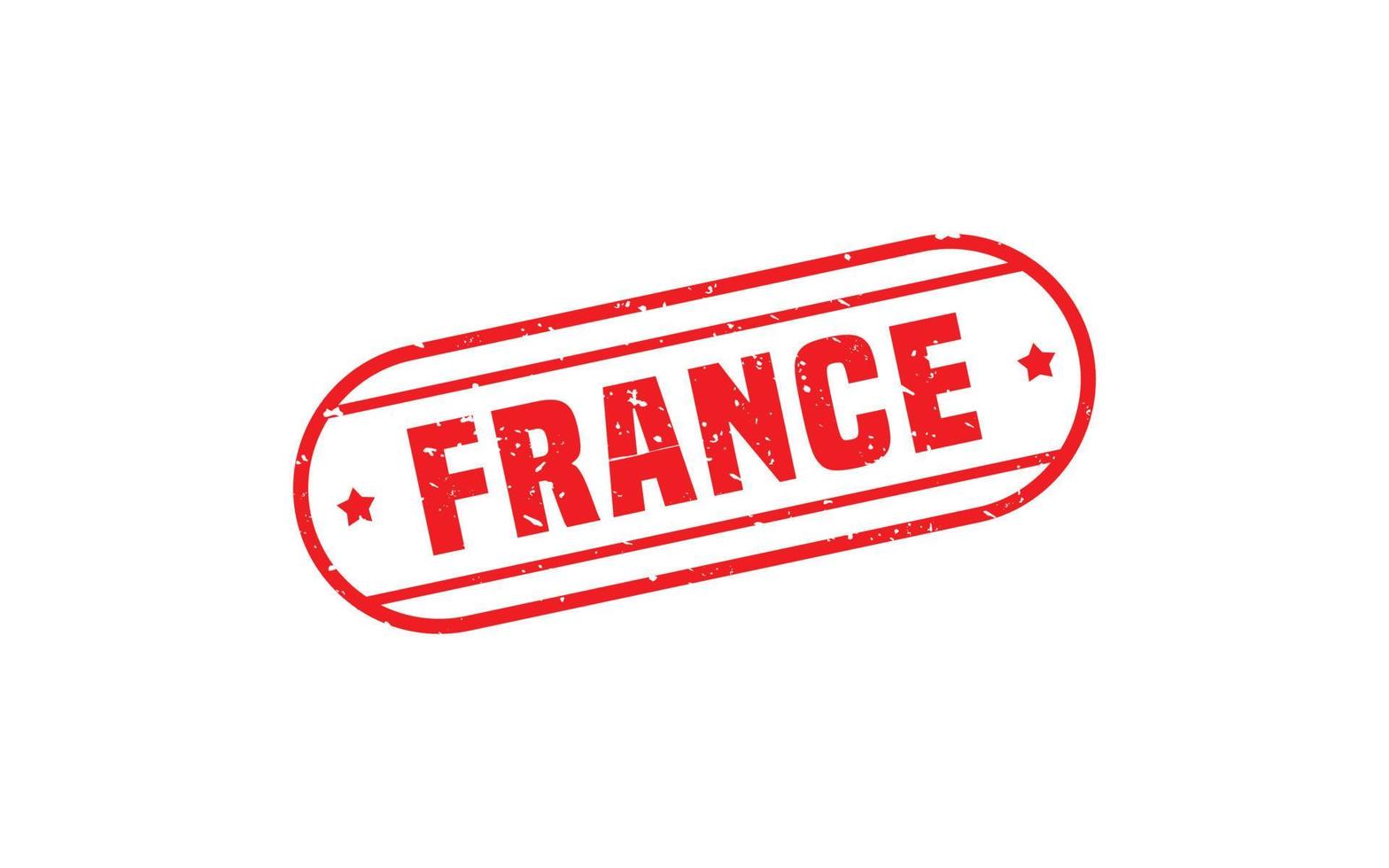 Caoutchouc de timbre de France avec style grunge sur fond blanc vecteur