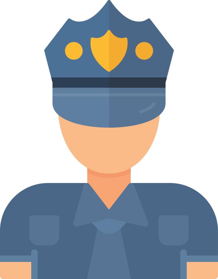 conception d'icône créative homme policier vecteur
