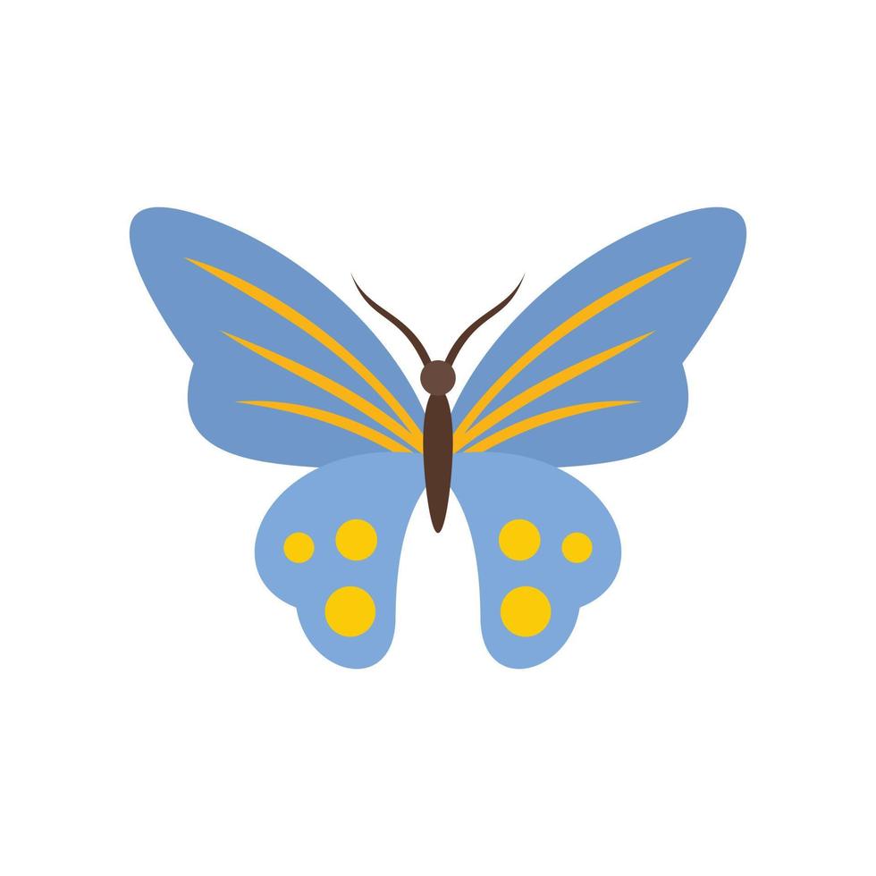 icône papillon classique vecteur isolé plat