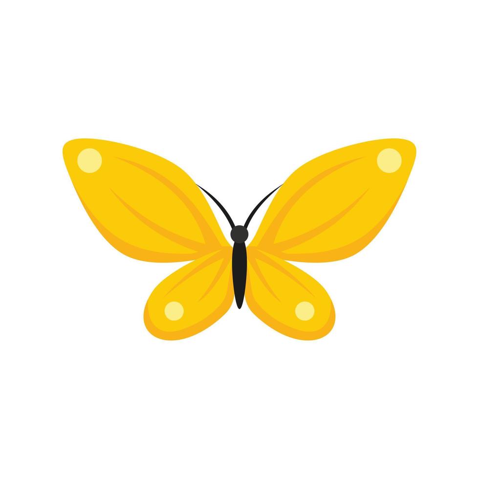 papillon papillon icône plat vecteur isolé