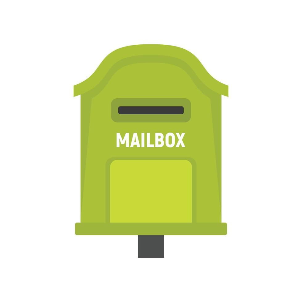 icône de boîte aux lettres de livraison vecteur isolé plat