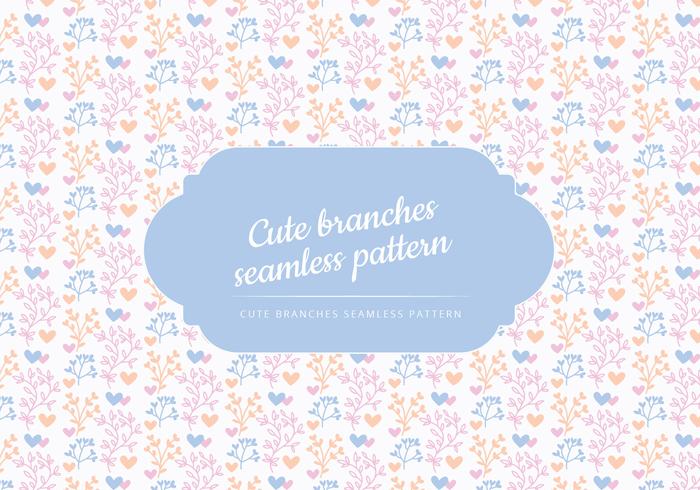 Vector Cute Branches Background