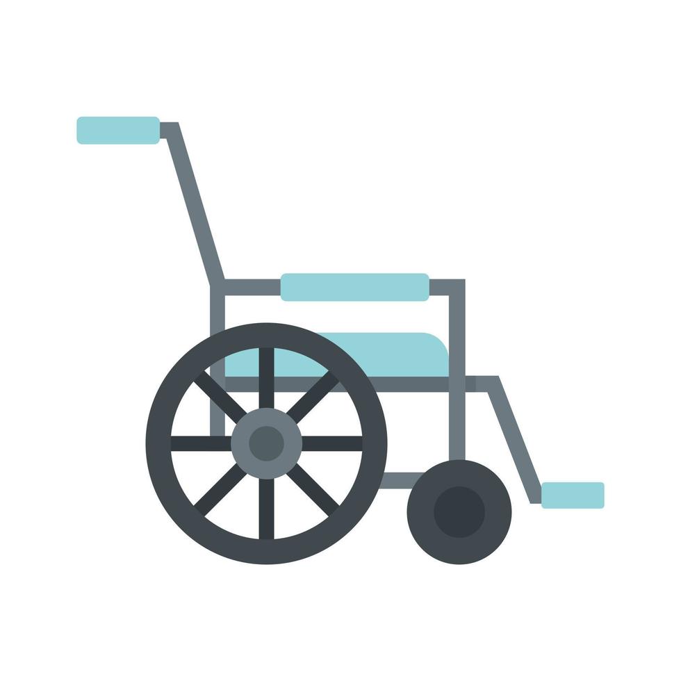 icône de fauteuil roulant de mobilité vecteur isolé plat